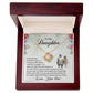 To My Daughter - Always Love You More - Love Knot Necklace