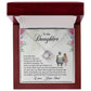 To My Daughter - Always Love You More - Love Knot Necklace