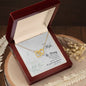 Interlocking Hearts Necklace For Wife (Yellow & White Gold Variants)