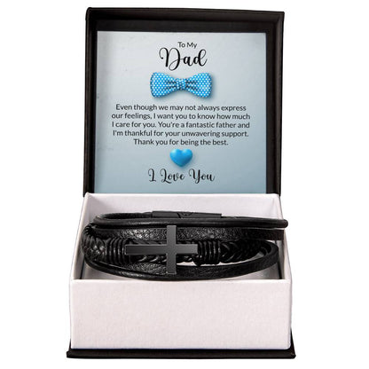 🌟  Personalized Black Leather Bracelet 🌟