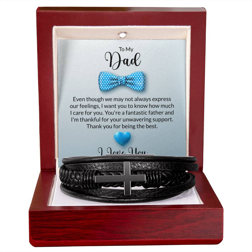 🌟  Personalized Black Leather Bracelet 🌟